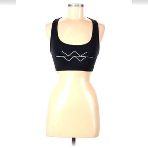 Anthropologie Without Walls Black Racerback Sports Bra Size Small